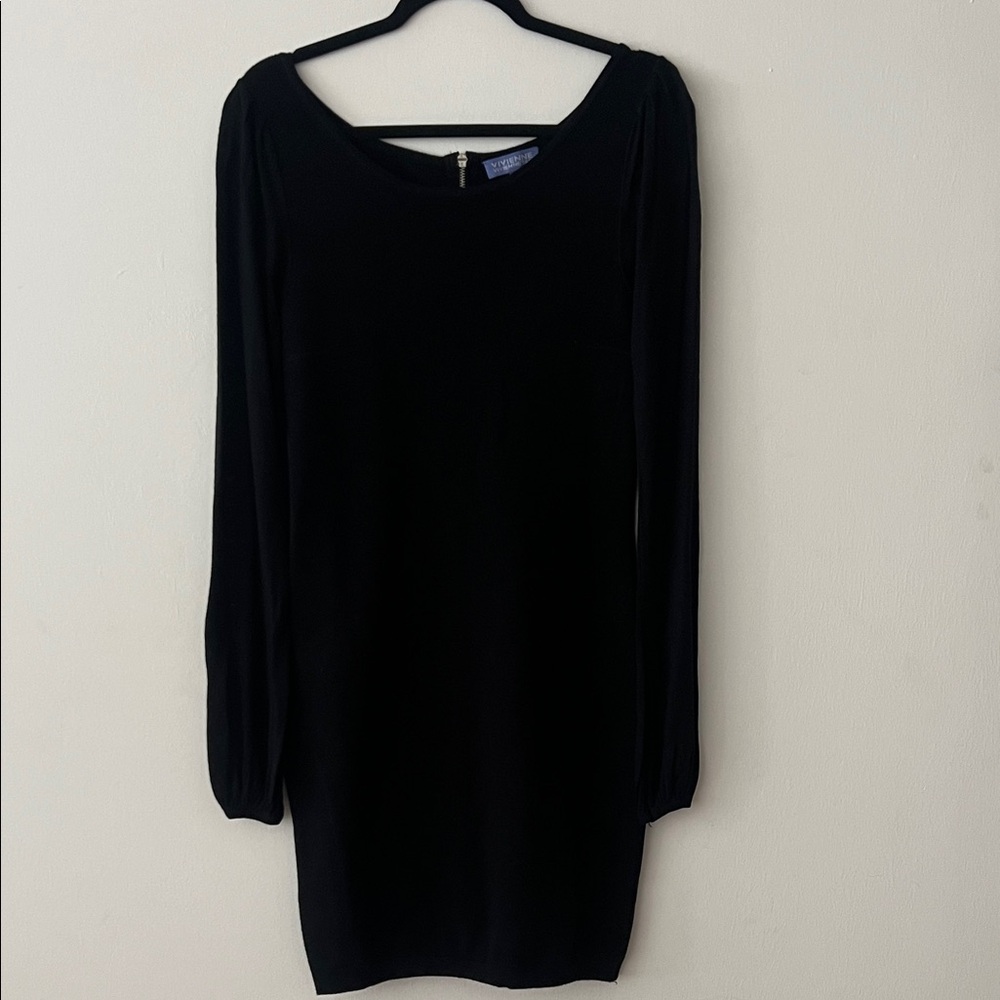 Vivienne Tam Elegant Black Long Sleeve Dress